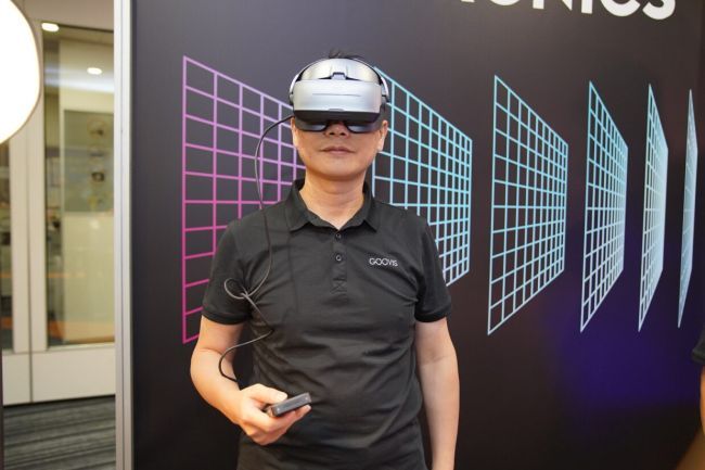 GooVision Technology Company Limited, an EFAE exhibitor, showcases a headset that brings excellent Extended Reality (XR) experience