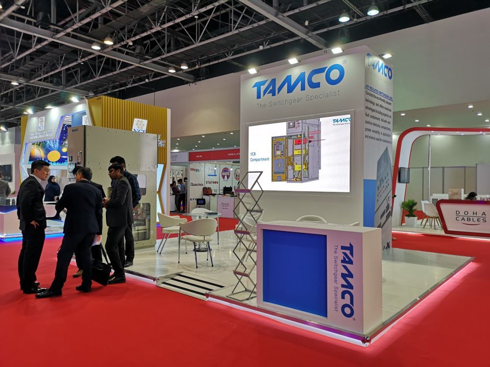 The TAMCO Switchgear booth at WETEX 2023 held in Dubai from 15-17 November.