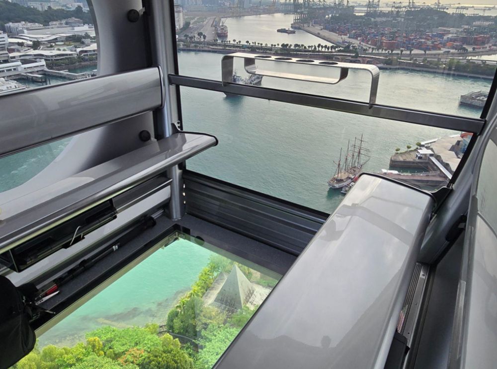 The SkyOrb cabin boasts a spectacular view through its glass-bottomed floor