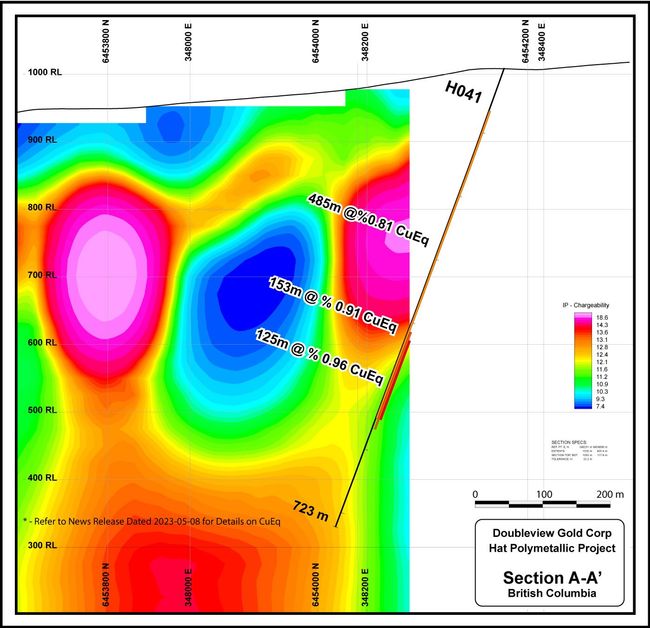 Doubleview Releases Further Analyses from Lisle Zone Drill Holes