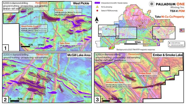 Palladium One Identifies Additional Chonolith / Feeder Dyke Structures, Field Season Initiated on the Tyko Nickel Project, Canada