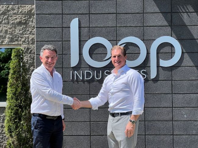 法蘭克·勒羅瓦（Franck Leroy），大東部地區主席，訪問Loop Industries位於加拿大魁北克省特爾伯恩設施