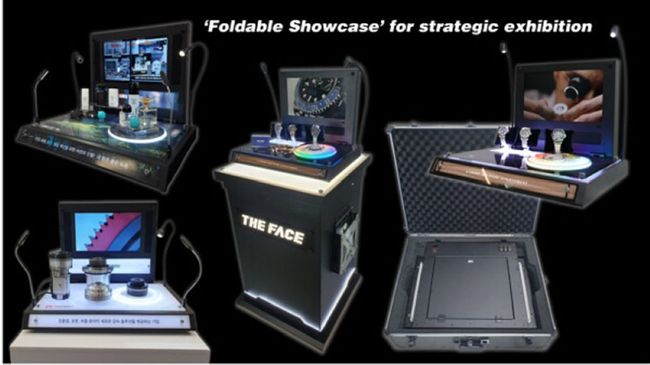 全ての商品を価値ある広報ができる‘ALL-IN-ONE Foldable Showcase’