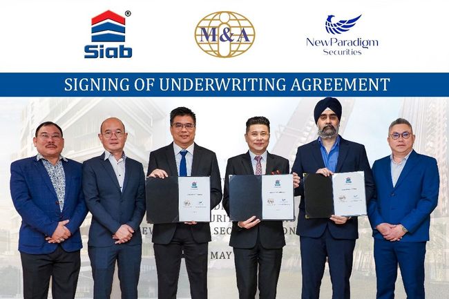 M&A Securities and NewParadigm Underwrites Rights Issue with Warrants for Siab Holdings Berhad's Acquisition of Taghill