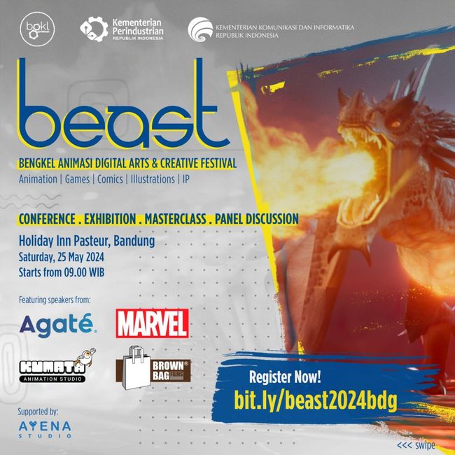 BEAST (Bengkel Animasi Digital Arts & Creative Festival) 2024 goes back to Bandung