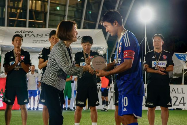 TANAKA Precious Metals Provided Award Items and Ceremony Souvenirs for the International Friendly Matches of the Japan Men's National Blind Football Team at the 