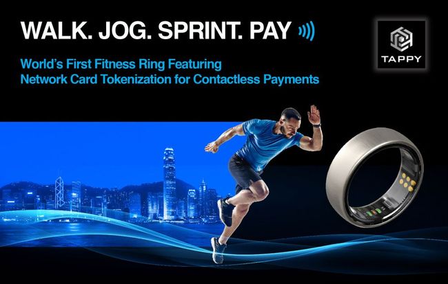 Tappy Technologies unveils world's first fitness ring featuring network card tokenization for contactless payments