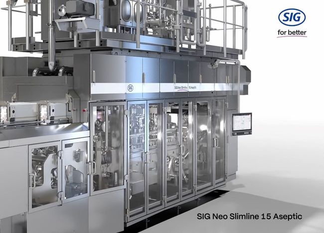 SIG expands its SIG Neo filling machine portfolio with the global launch of SIG Neo Slimline 15 Aseptic during Gulfood Manufacturing