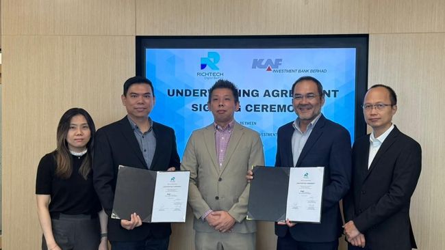 RichTech Digital Berhad Signs Underwriting Agreement with KAF Investment Bank Berhad