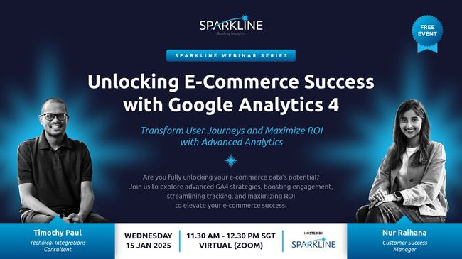 Sparkline Hosts Exclusive Webinar on Leveraging Google Analytics 4 for E-Commerce Success