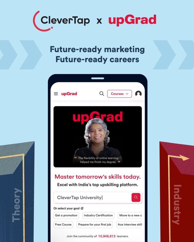 CleverTap partners with upGrad to build a Deep Learning Track to upskill Marketers with Hands-On AI & Analytics Training