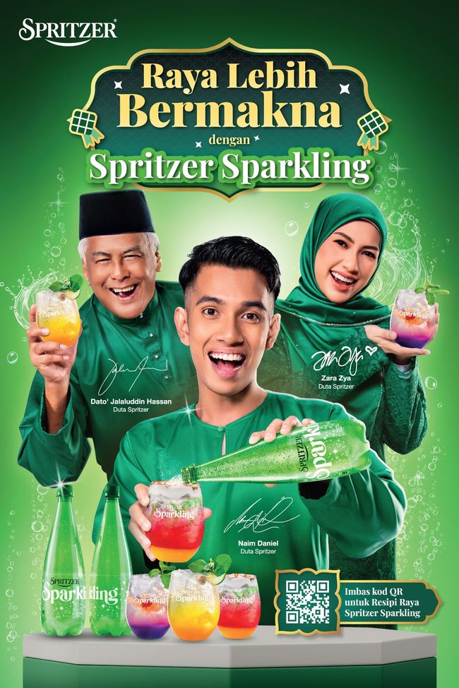 Raya Lebih Bermakna: Spritzer Sparkling's Raya 2025 Brings Fans Closer to Family and Stars