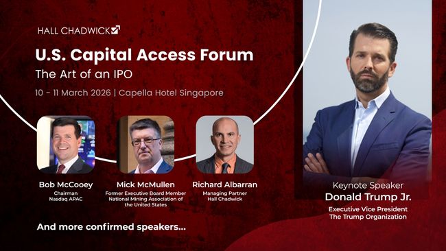 Hall Chadwick新加坡舉辦「美國資本高峰論壇」國際級講者陣容重磅登場