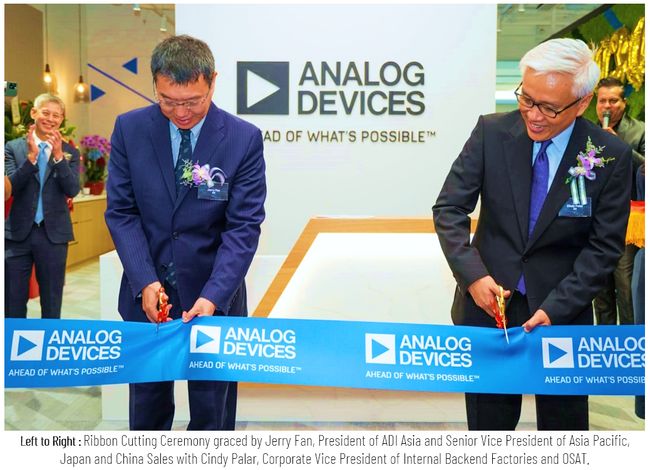 Analog Devices Further Strengthens its South-East Asia Operations with New Singapore Facility