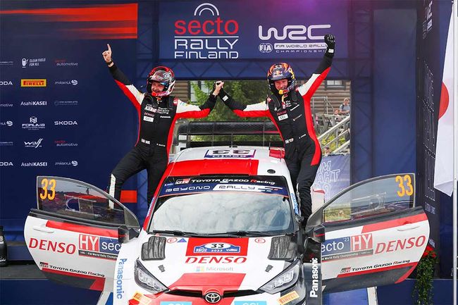 Evans and TOYOTA GAZOO Racing score another fine Finnish victory