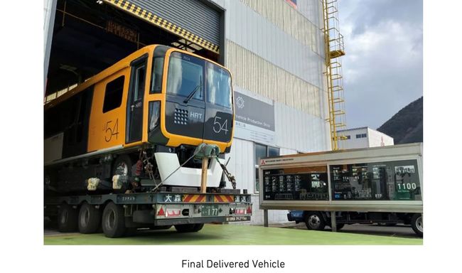 MHI Delivers Final 7000-Series AGT Trainset for the Astram Line