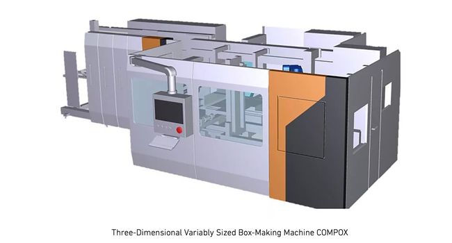 MHI-MS Develops Three-Dimensional Variably Sized Box-Making Machine COMPOX to Optimize Product Logistics