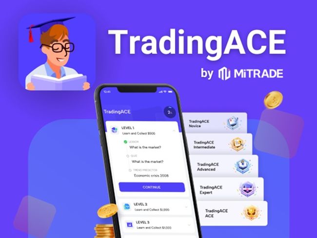 Mitrade投資教育移動APP“TradingACE”，踏入真實交易世界的王牌