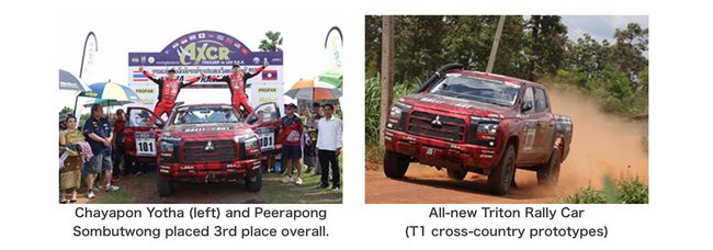 Team Mitsubishi Ralliart's All-new Triton Finishes in 3rd Place Overall in the Asia Cross Country Rally 2023
