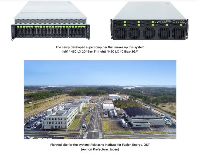 NEC receives order for next-generation supercomputer system from Japan's National Institutes for Quantum Science and Technology and National Institute for Fusion Science