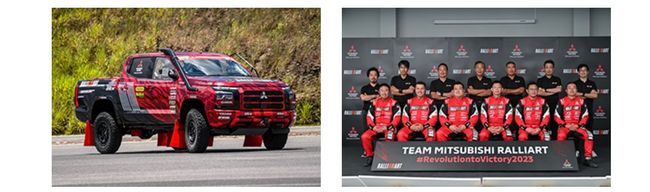 Team Mitsubishi Ralliart Is on Its Way to Consecutive Victories in Asia Cross Country Rally 2023 with the New Triton Rally Car