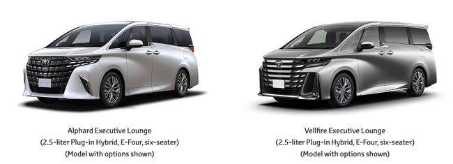 Toyota Launches Alphard and Vellfire PHEV Models in Japan