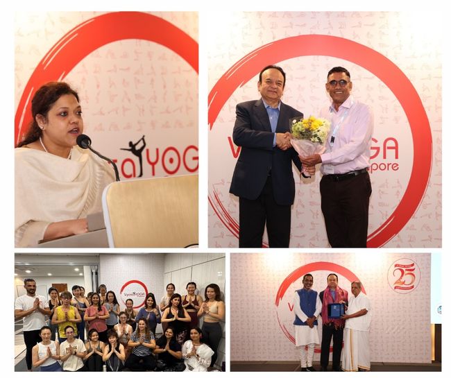 Vyasa Yoga SG Marks Silver Jubilee with International Wellness Conference