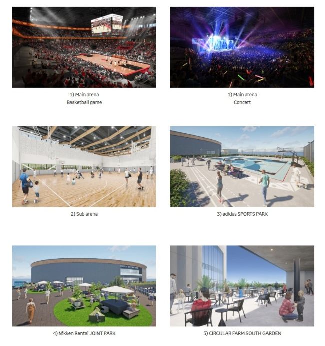 Multi-purpose Arena in Odaiba Aomi Area TOYOTA ARENA TOKYO Construction Completed