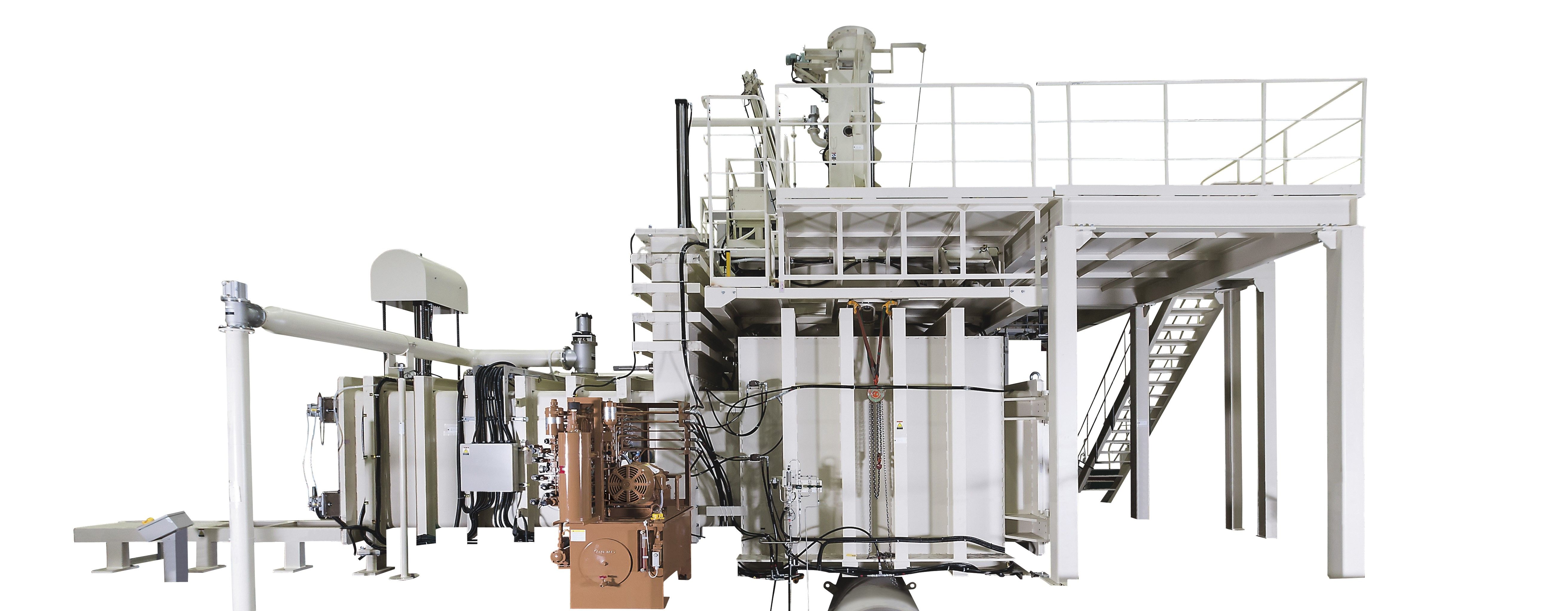 Continuous vacuum melting furnace for rare-earth magnets
